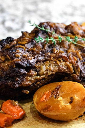 crock pot pot roast and vegetables