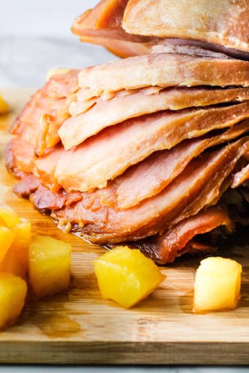 crock pot maple glazed ham