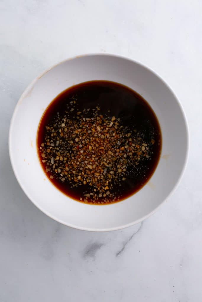 bowl of honey garlic sauce