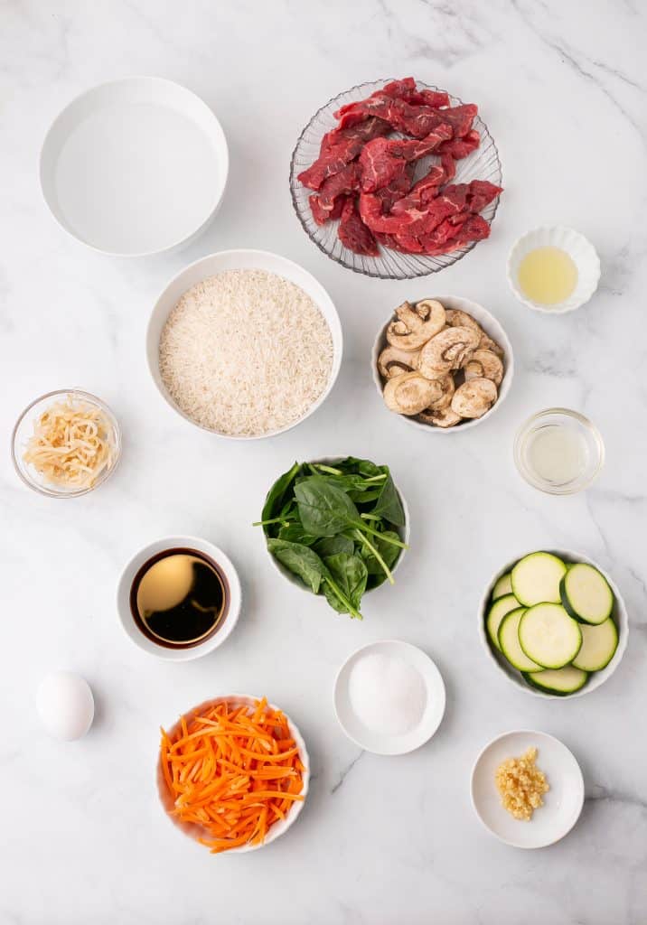 rice cooker bibimbap ingredients