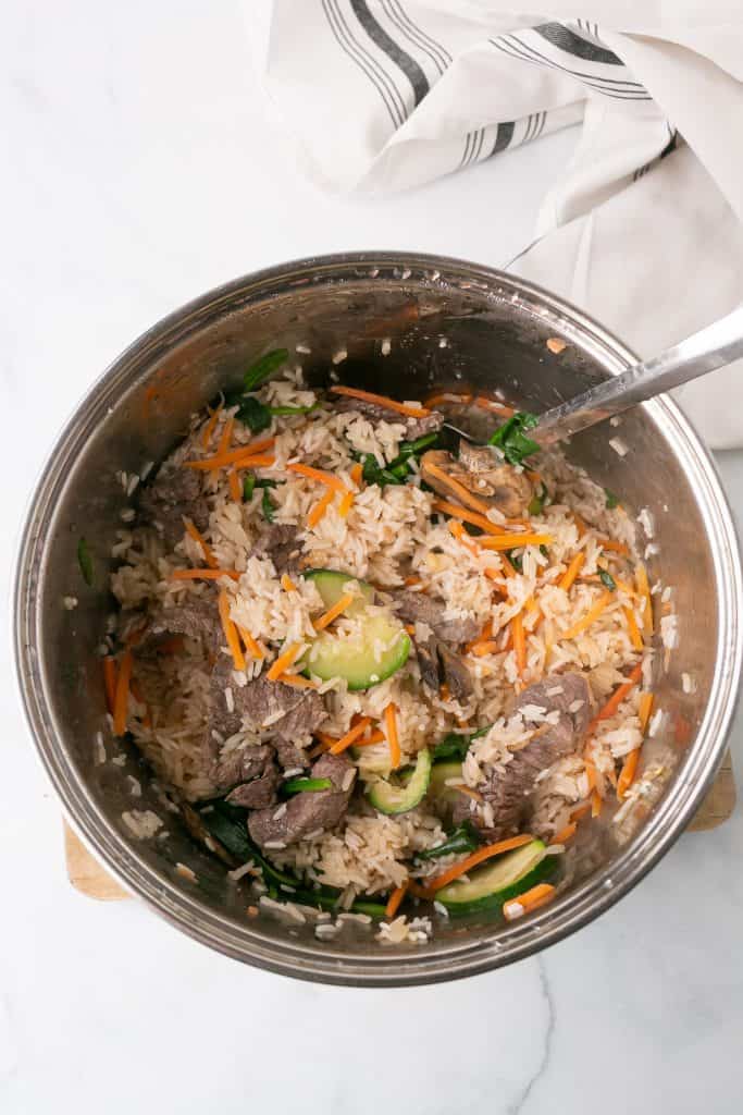 rice cooker bibimbap